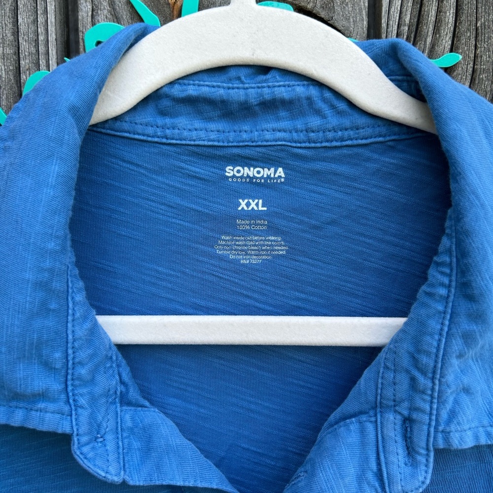 Sonoma Blue Polo Shirt - Picture 3 of 6